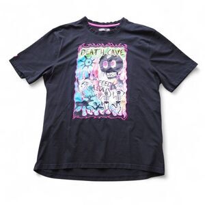 Offbeat Everything is Real 'Death‎ Cave' Streetwear T-Shirt Black Men's 3XL